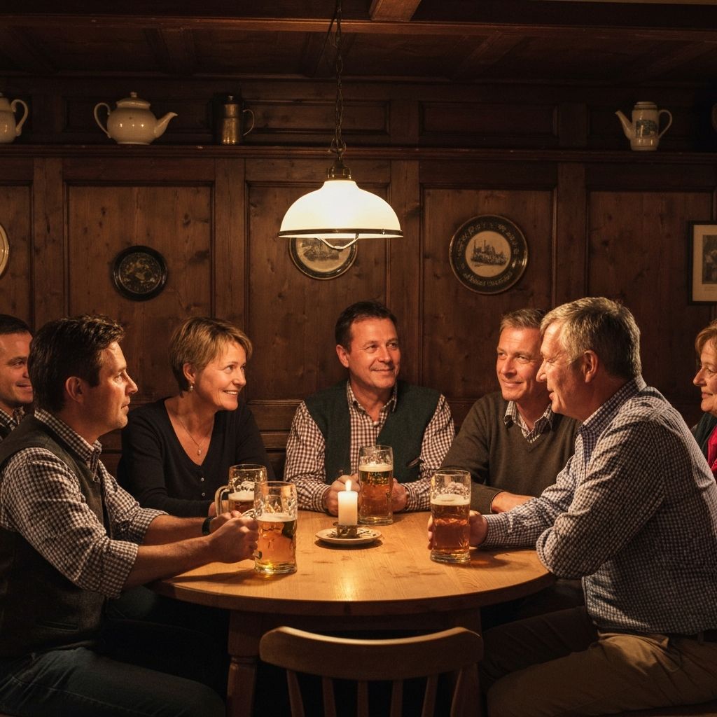 Stammtisch in einem österreichischen Gasthaus